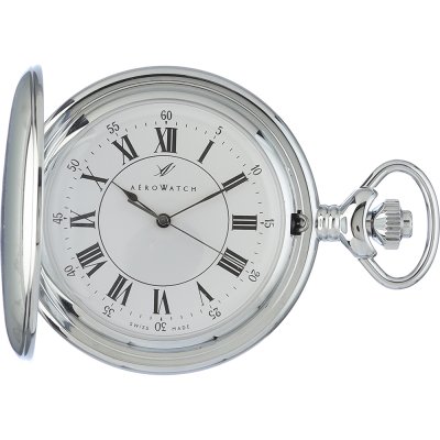 Montres de poche Aerowatch Pocket watches 40790-CH01 Savonette Argent