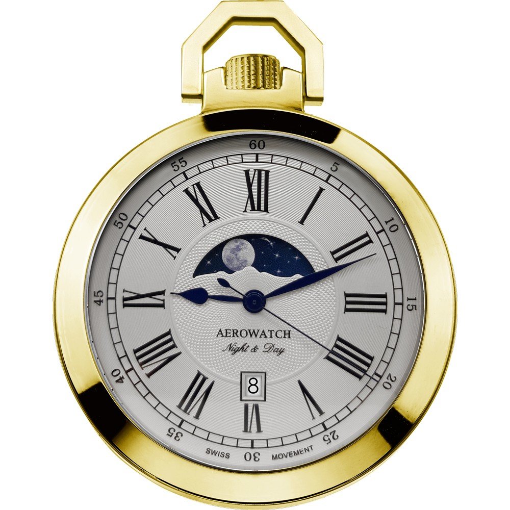 Montres de poche Aerowatch Pocket watches 44829-JA01 Lépines - Night & Day