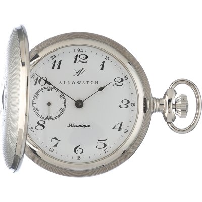 Montres de poche Aerowatch Pocket watches 65803-PD02 Savonette Argent