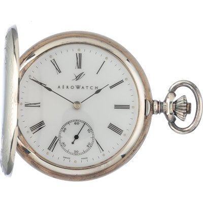 Montres de poche Aerowatch Pocket watches APW1078HW Savonette Argent
