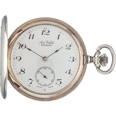 Montres de poche Aerowatch Pocket watches APW1079HWZ Savonette Argent