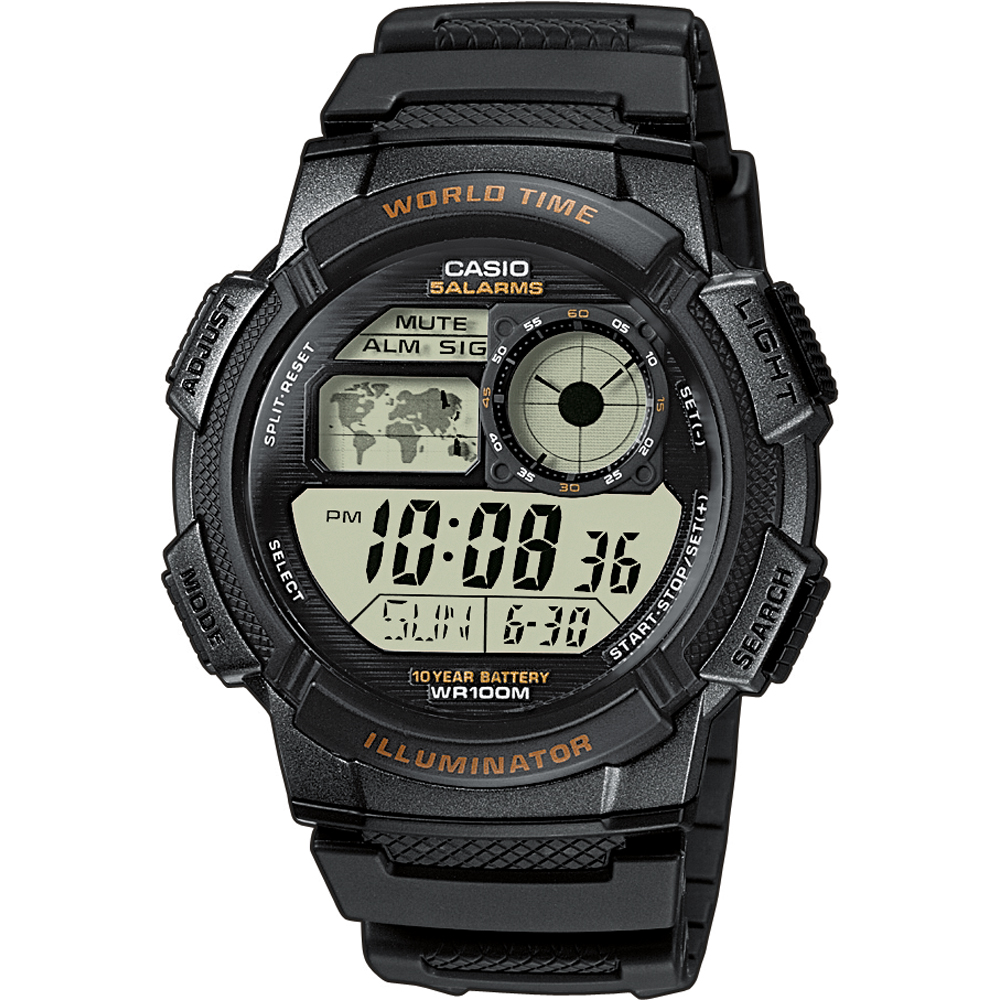 Montre Casio Collection AE-1000W-1AVEF World Time