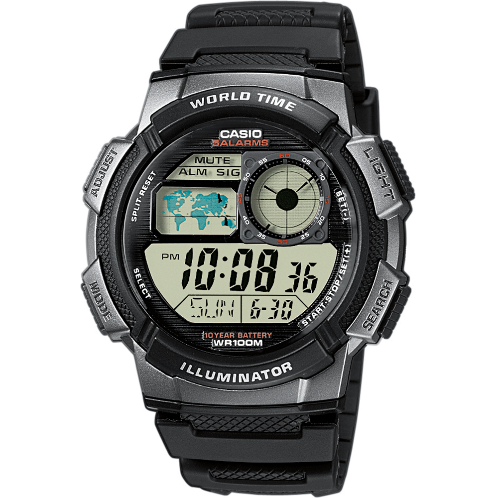 Montre Casio Collection AE-1000W-1BVEF World Time
