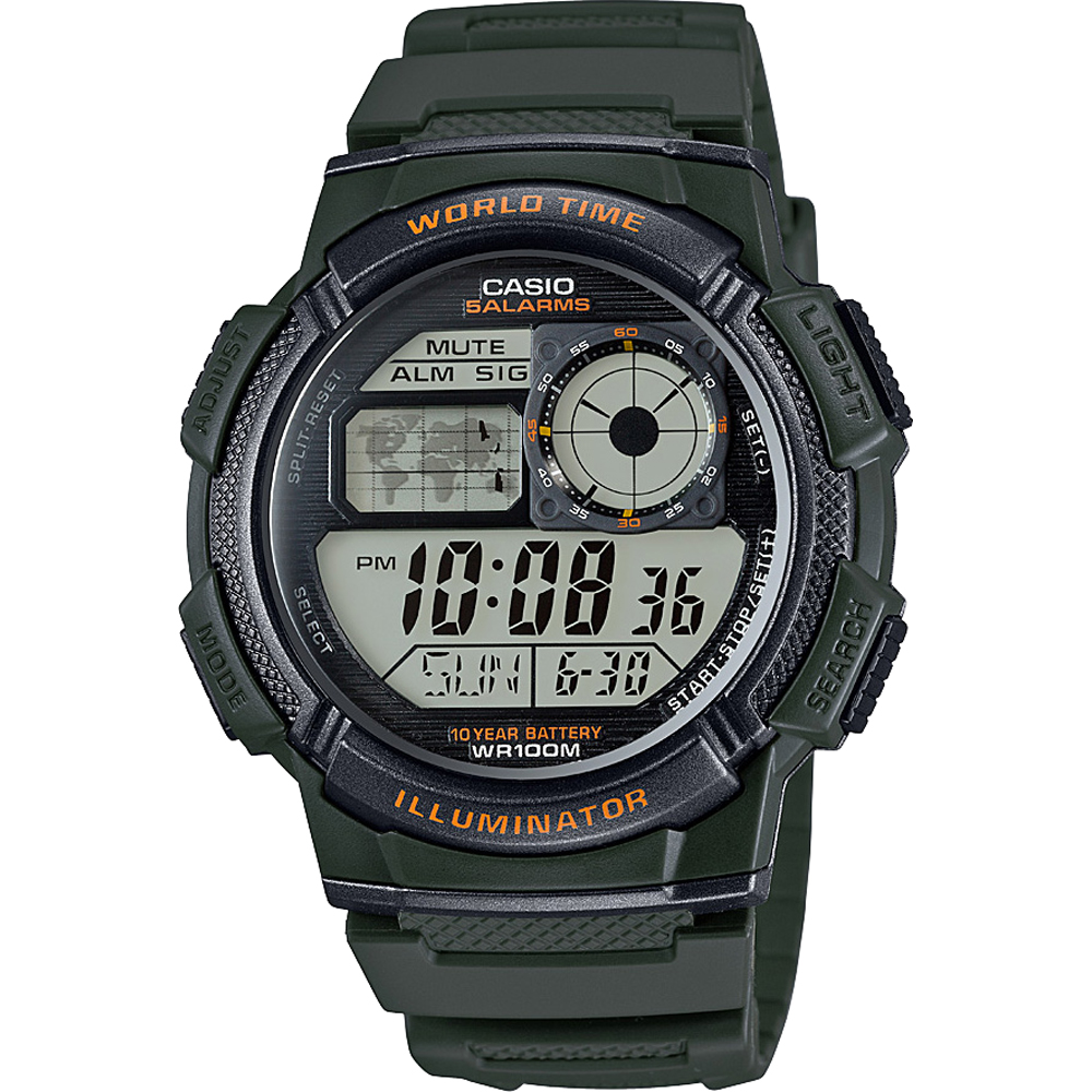 Montre Casio Collection AE-1000W-3AVEF World Time