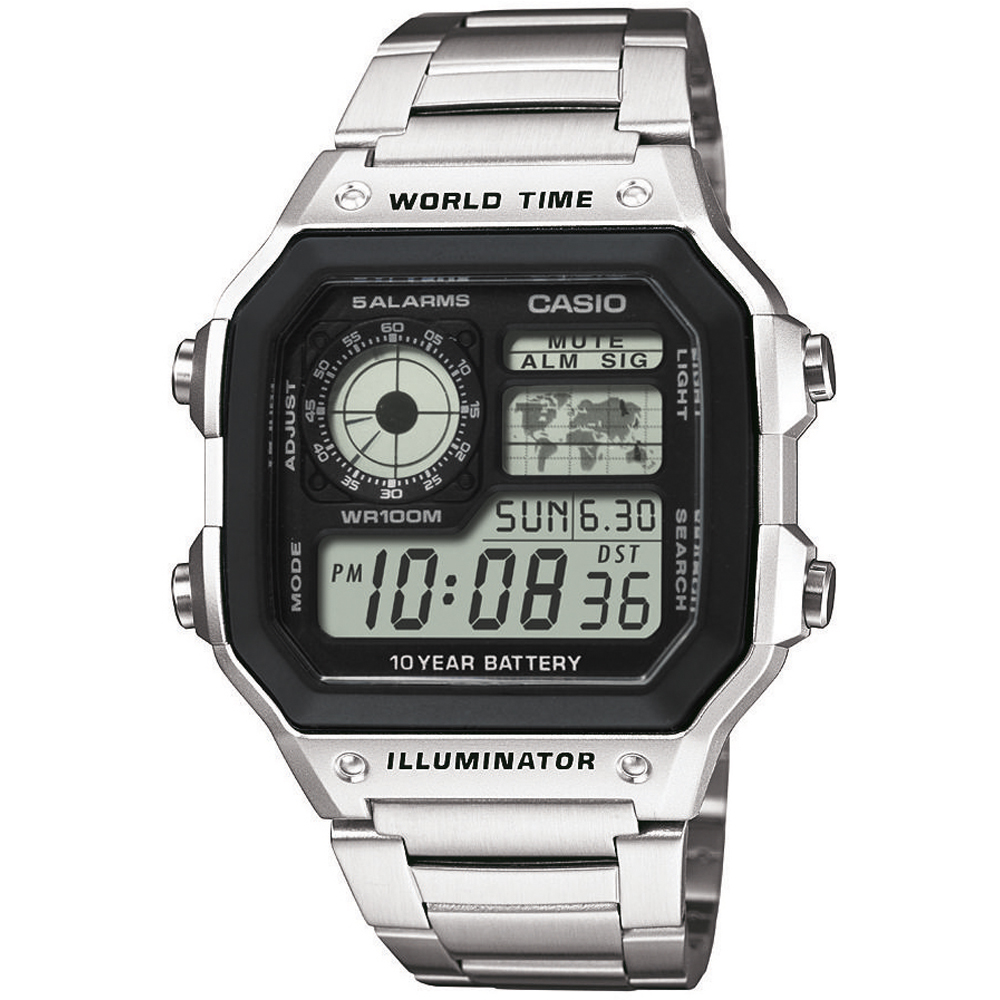 Montre Casio Collection AE-1200WHD-1AVEF World Time