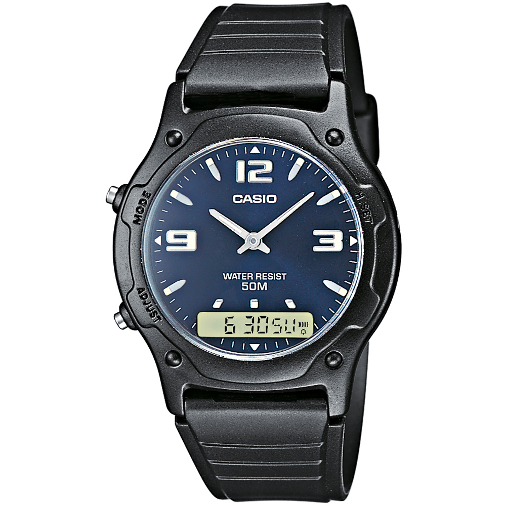 Montre Casio Vintage AW-49HE-2AVEG Dual Time