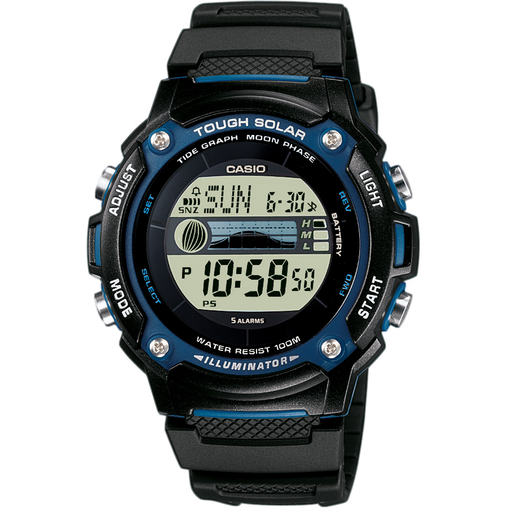 Montre Casio Sport W-S210H-1AVEG Sports Tide Graph