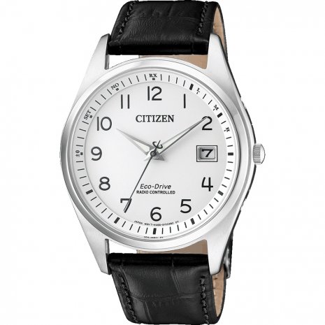 Montre petit poignet 16,5 cm fine avec date et chiffres. Citizen-radio-controlled-eco-drive-as2050-10a-8235511