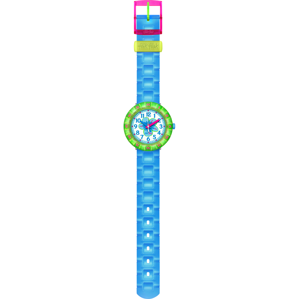 Montre Flik Flak 7+ Power Time FCSP029 Chewy Blue