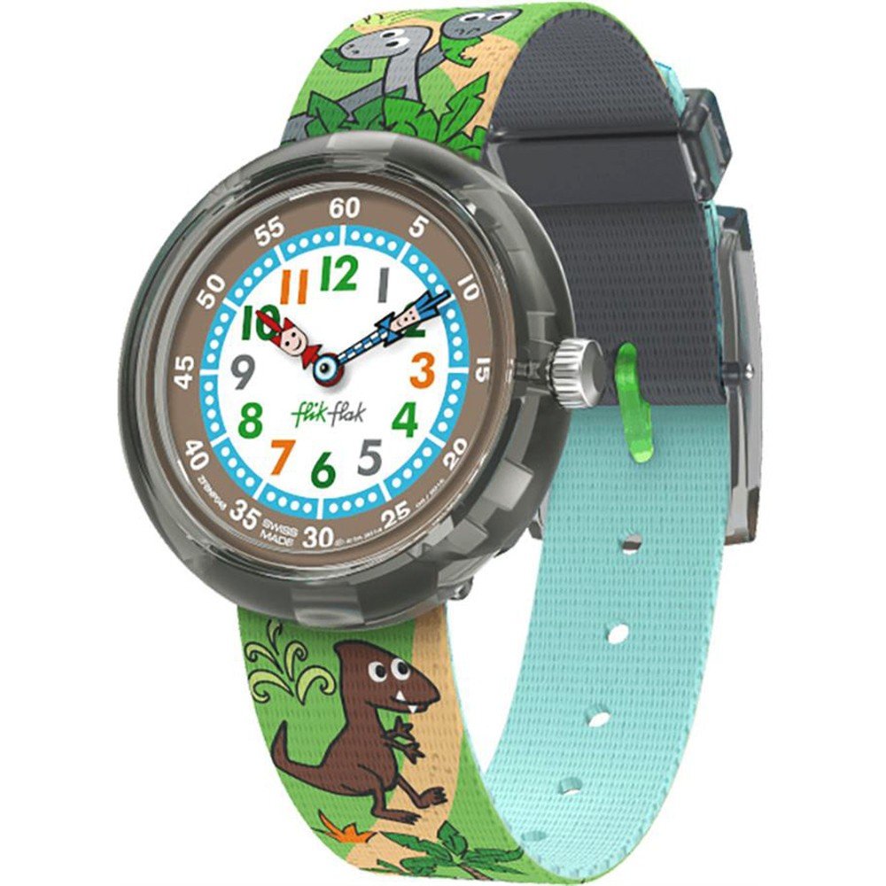 Montre Flik Flak 3+ Story Time FBNP048 Funny Hours - Sauruses Return