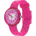 Montre Flik Flak 7+ Power Time FCNP005 Fizz in hibiscus