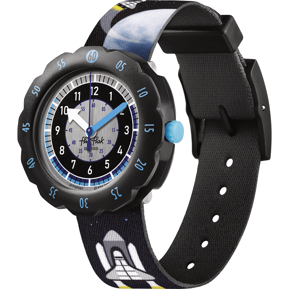 Montre Flik Flak 7+ Power Time FPSP057 Moon And Back