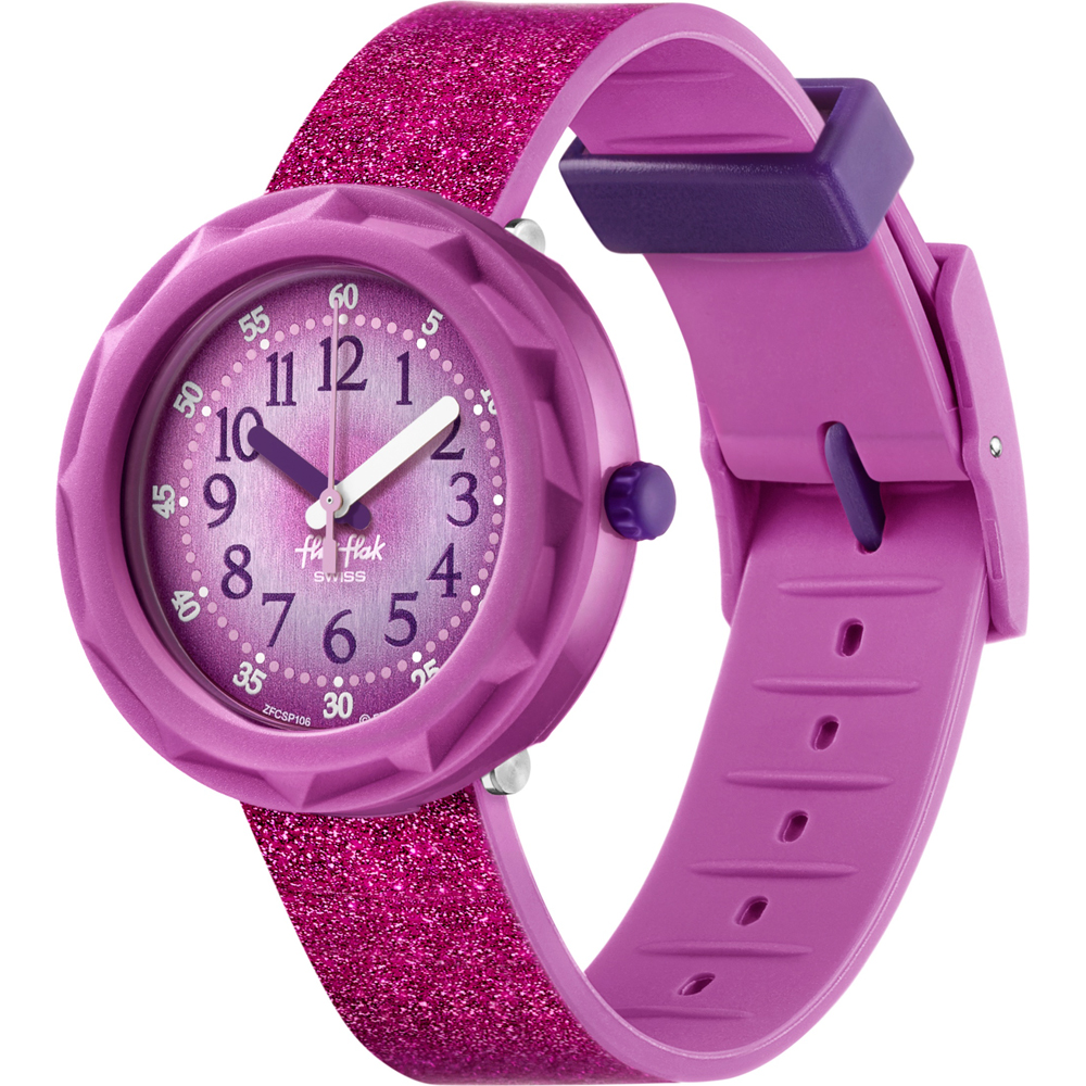 Montre Flik Flak 5+ Power Time FCSP106 Purpleaxus