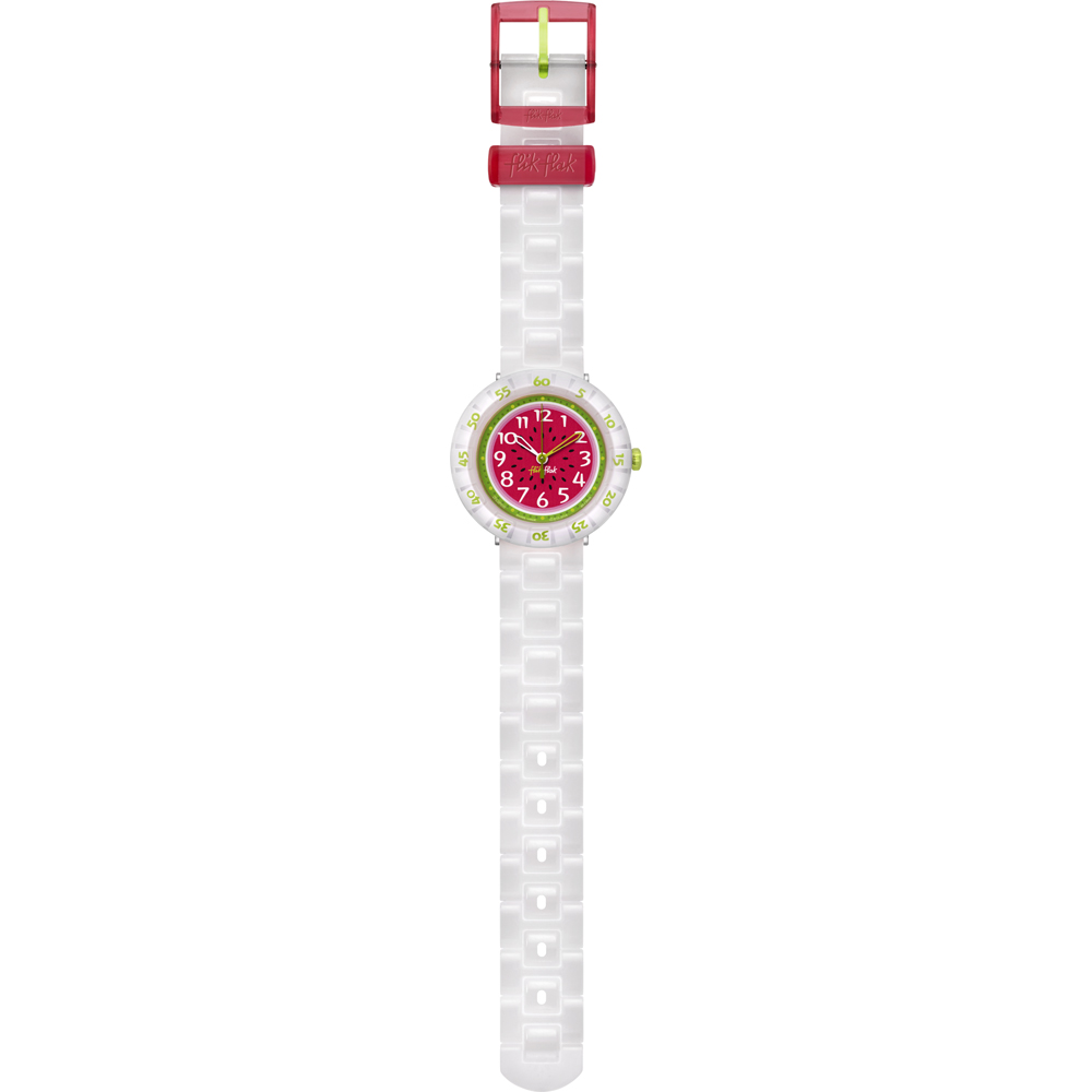 Montre Flik Flak 7+ Power Time FCSP018 Watermelon Shake