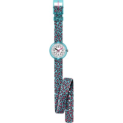 Montre Flik Flak 5+ Power Time FPNP008 Turquoise Jubatus