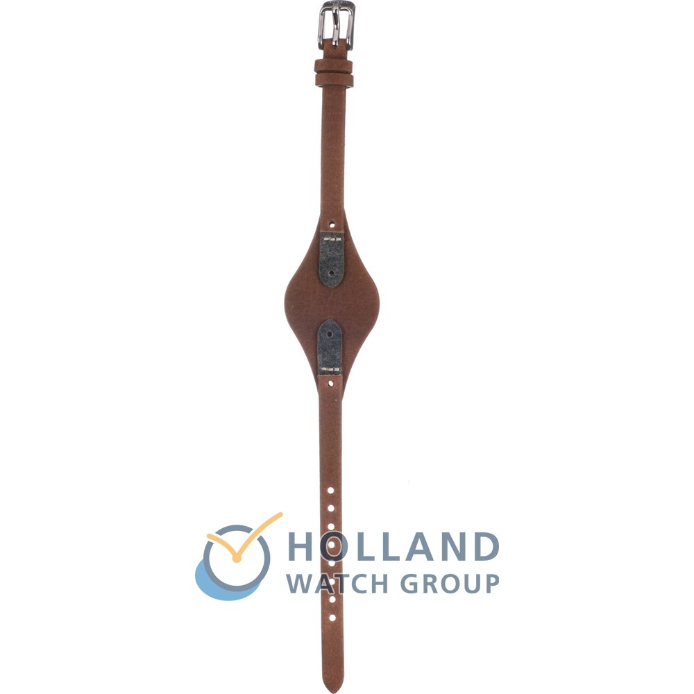 Montre pour femme FOSSIL ES3060 Bracelet en cuir véritable Marron foncé ALL  WHAT OFFICE NEEDS