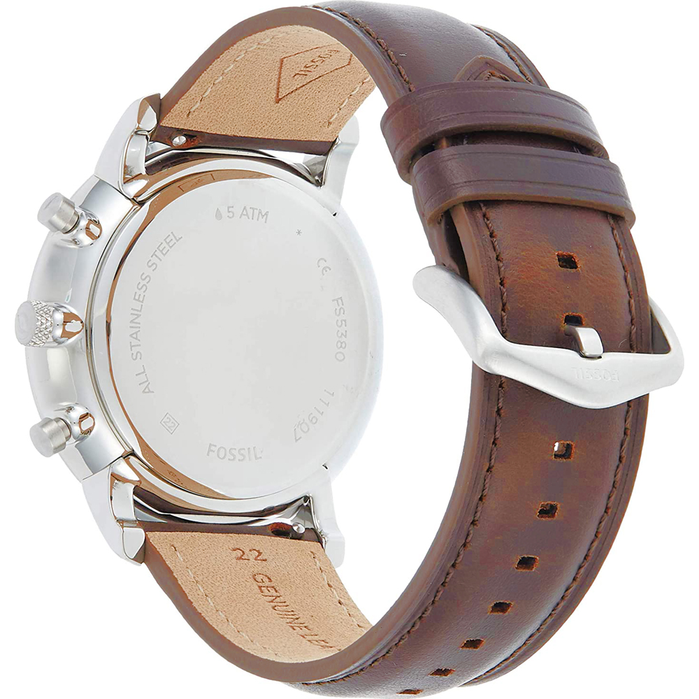 Montre Fossil Neutra Chronographe FS5380 Marron | Montres and Co