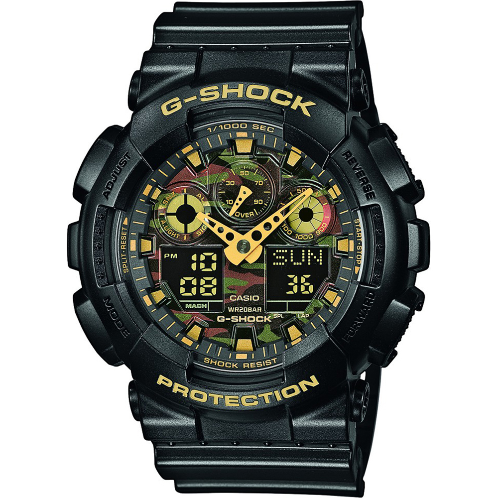 Montre G-Shock Classic Style GA-100CF-1A9ER Ana-Digi - Camo Face