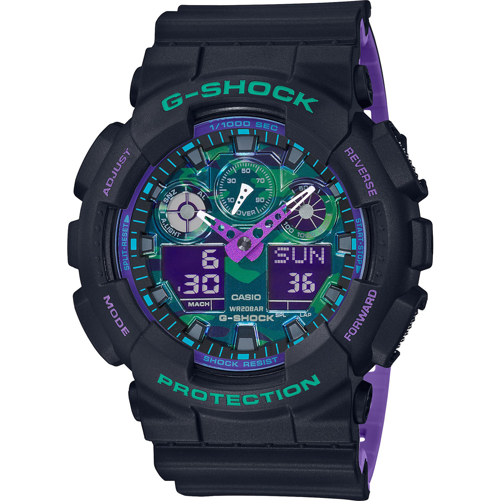 Montre G-Shock Classic Style GA-100BL-1AER Ana-Digi - 90s Color Accent