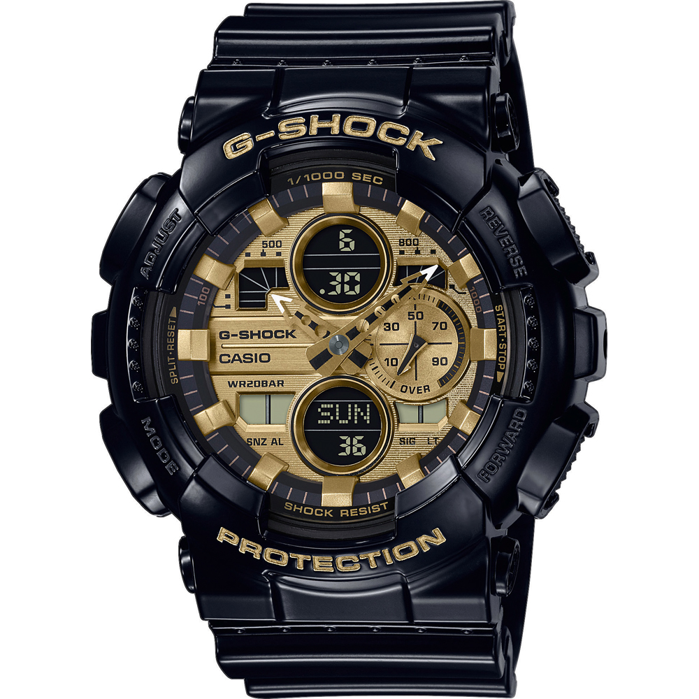 Montre G-Shock Classic Style GA-140GB-1A1ER Ana-Digi - Garrish Black