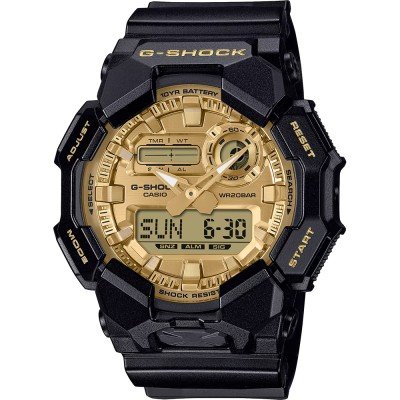 Montre G-Shock Classic Style GA-010GGB-1A9ER Black and Gold