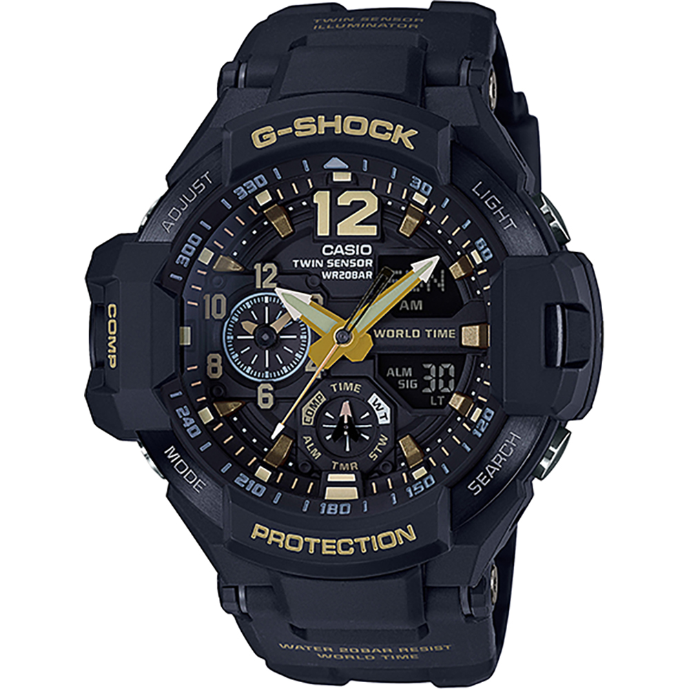 Montre G-Shock Gravitymaster GA-1100GB-1A Gravity Master Garish Black