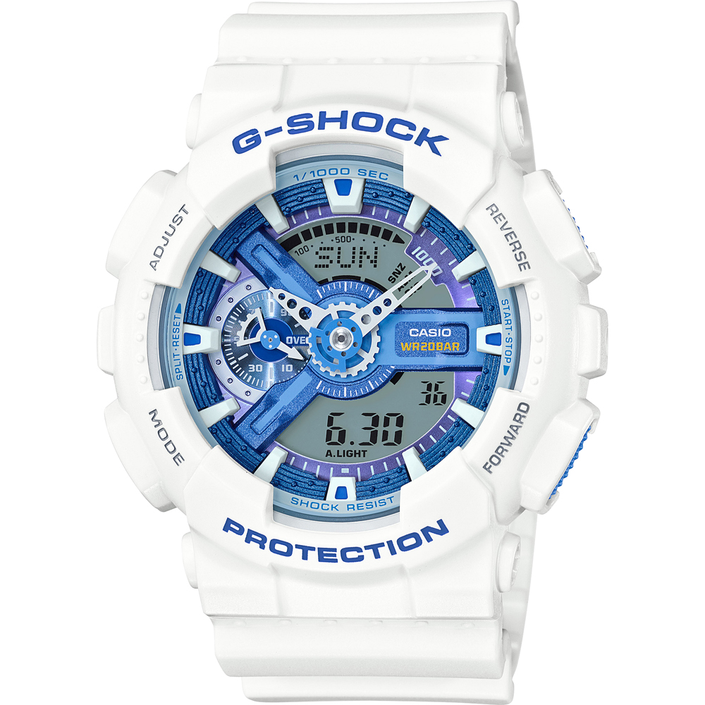 Montre G-Shock Classic Style GA-110WB-7A White & Blue