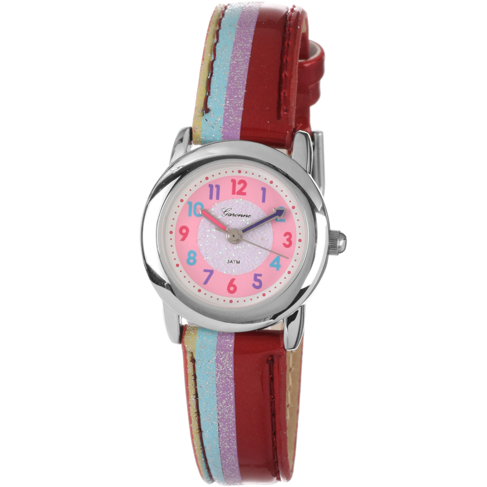 Garonne Kids Watch Time 3 hands Striped KV28Q450