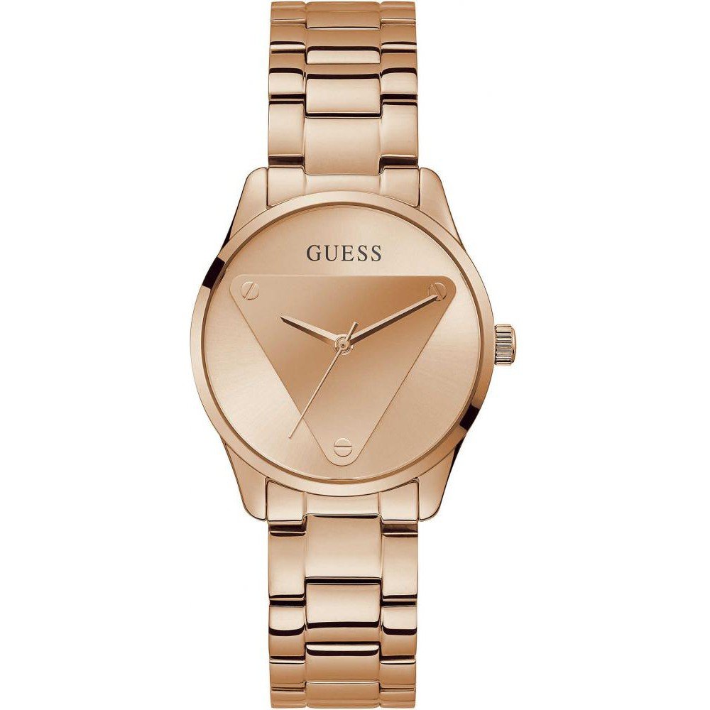 Montre GUESS Bombshell 36 Mm – Acier Inoxydable Et Cristaux Baguette, Style Élégant Et Glamour
