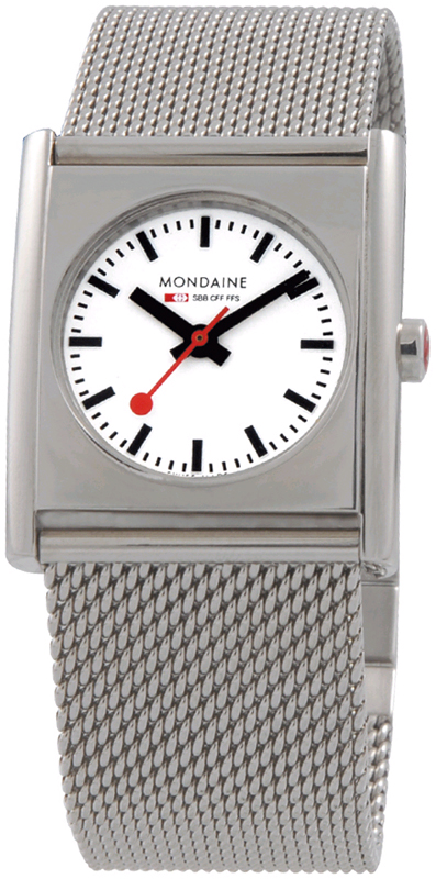 Mondaine Watch Time 3 hands Evo Cube A658.30320.16SBM