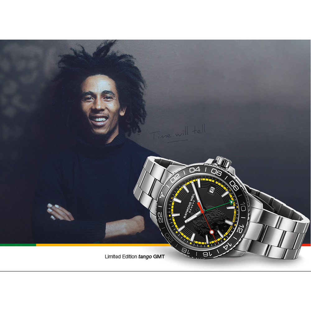 Montre Raymond Weil Tango 8280-ST1-BMY18 Tango - Bob Marley Limited Edition  • EAN: 7611784045700 • Montre.be
