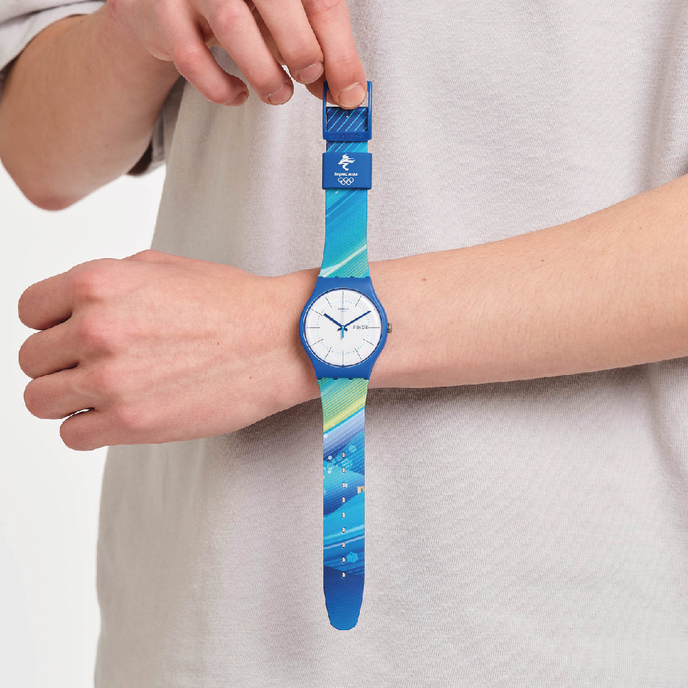Montre Swatch Specials and Limited Editions SO29Z700 2022 Olympic Collection  - Chinese winter scenery • EAN: 7610522846029 • Montre.be