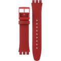 Bracelet Swatch Plastic - Originals Large (41mm) SUO/SO29/SO32 ASO29R700 SO29R700 1983 Red Vremja - 2