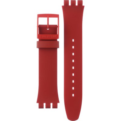 Bracelet Swatch Plastic - Originals Large (41mm) SUO/SO29/SO32 ASO29R700 SO29R700 1983 Red Vremja - 2