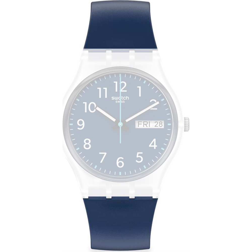 Bracelet Swatch AGE725 Rinse Repeat Navy • Revendeur officiel • Montre.be