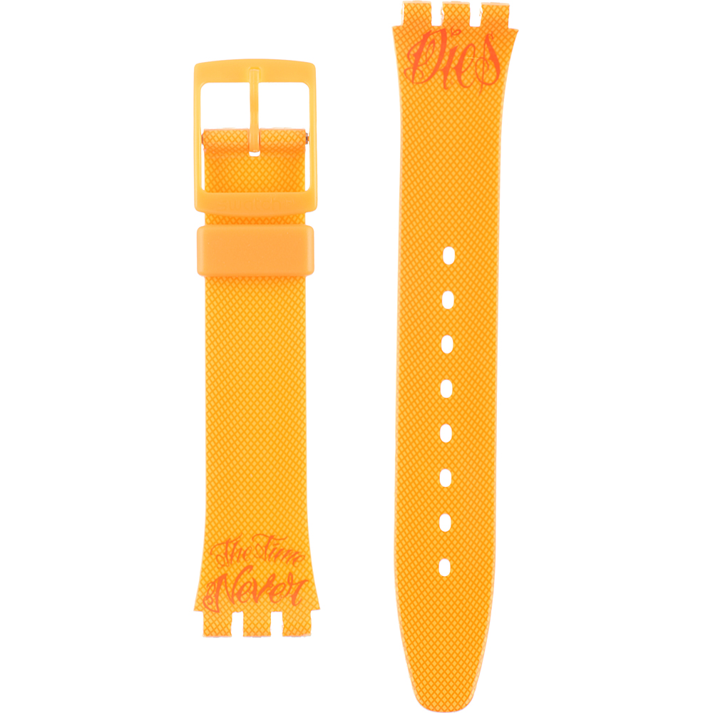 Bracelet Swatch AGO110 Time Never Dies Orange • Revendeur officiel •  Montre.be