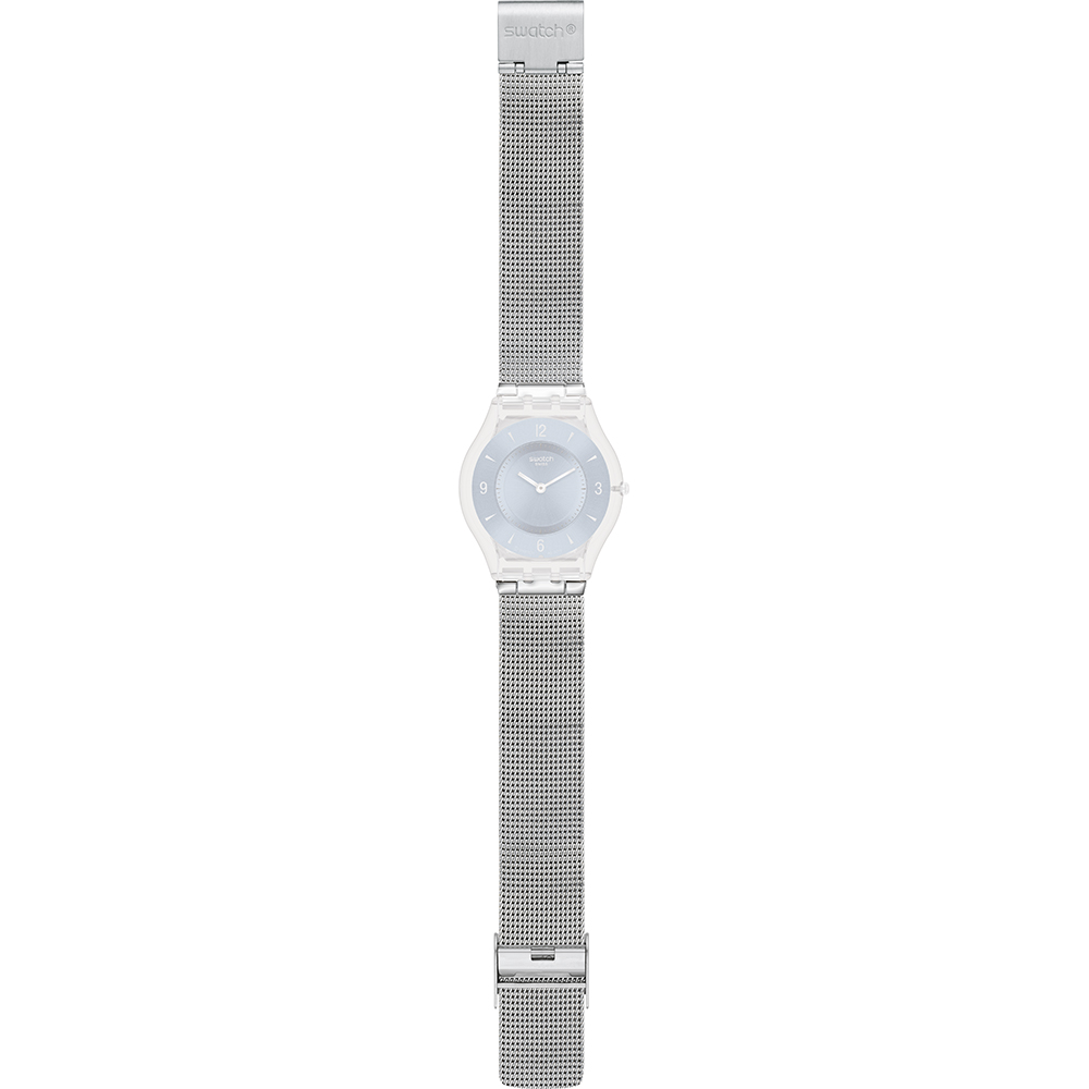 Bracelet Swatch ASFM120M Metal Knit Blue • Revendeur officiel • Montre.be