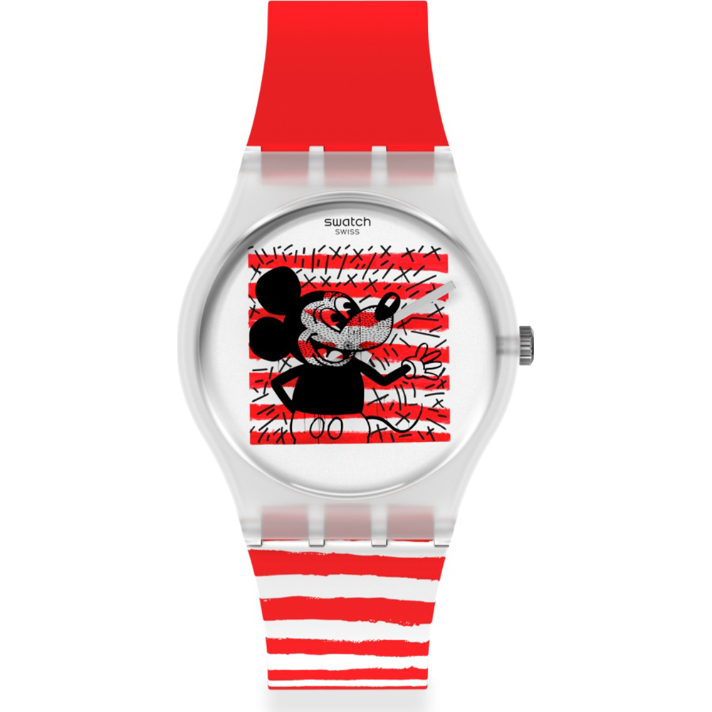 Montre Swatch Les Originales GZ352 Mouse Marinère • EAN: 7610522832787 •  Montre.be