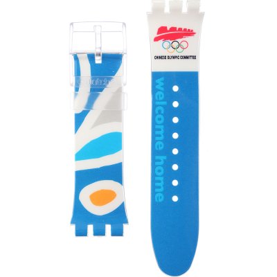 Bracelet Swatch Plastic - X-Large - SUD ASUDK106H NOC Athens 2004 China