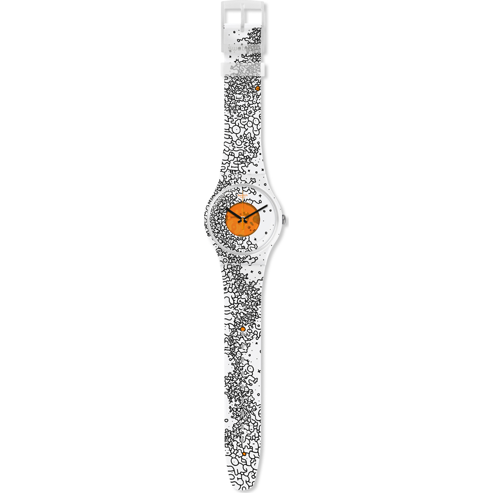 Montre Swatch Les Originales SUOW167 Orange Pusher • EAN: 7610522800175 •  Montre.be