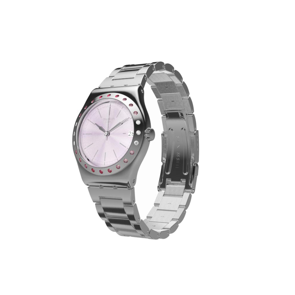 Swatch Irony noir enduit Chorongraph Quartz YCB4019AG montre unisexe France