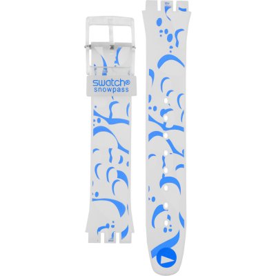 Bracelet Swatch Plastic - Originals Medium (34mm) /Access/Solar/Musicall/Stop - G/SK/SL/SR/SS/SO28 ASKK130 SKK130 Fresh Breeze