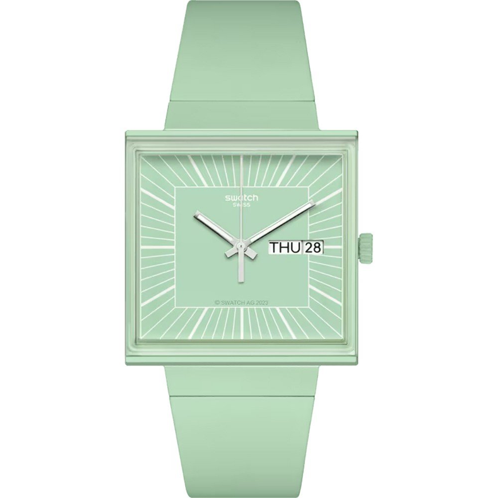Montre Swatch What If - Square SO34G701 What If... Mint?