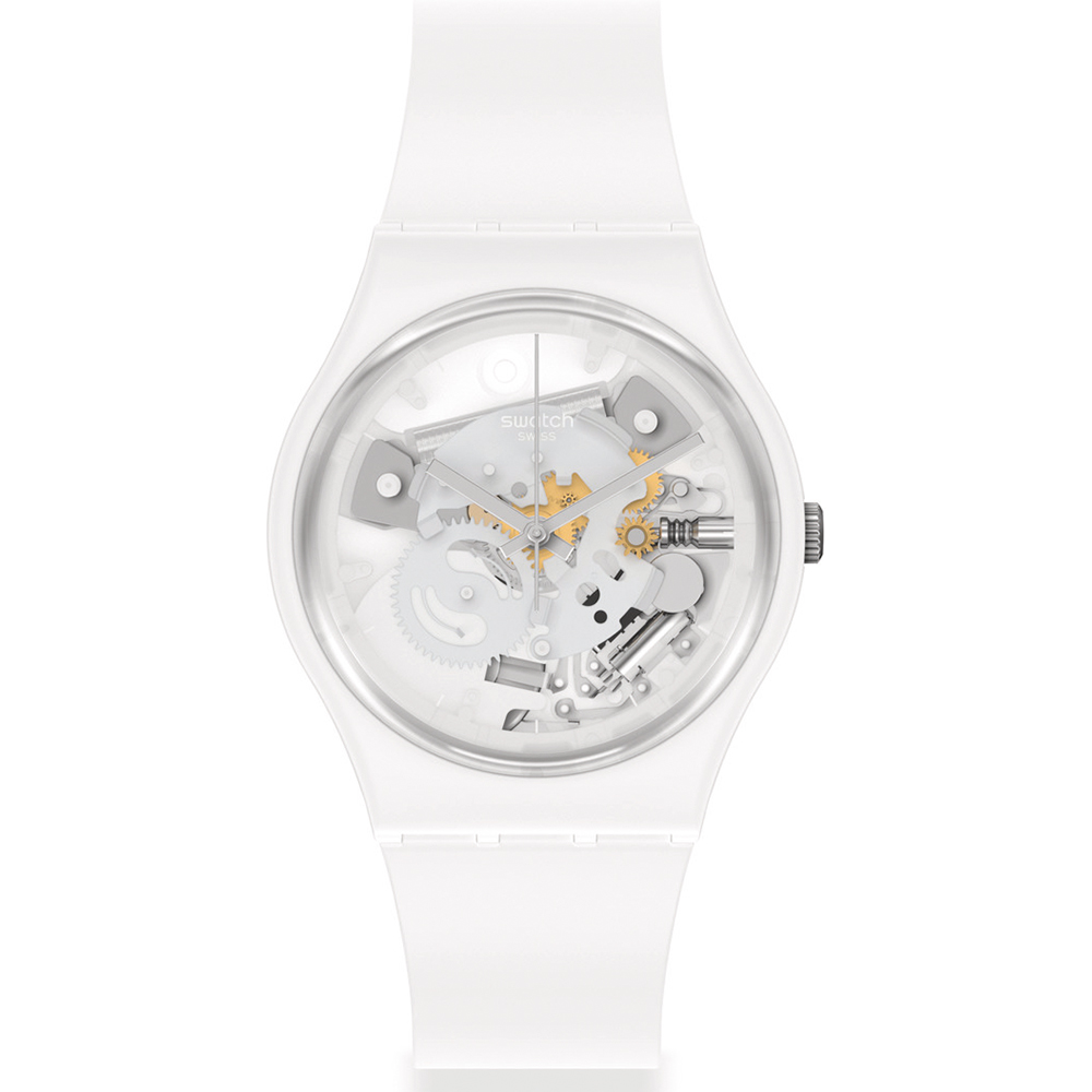 Montre Swatch Standard Gents SO31W102 Spot Time White