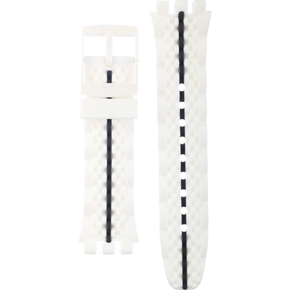 Bracelet Swatch ASUSW407 Piste Noire • Revendeur officiel • Montre.be