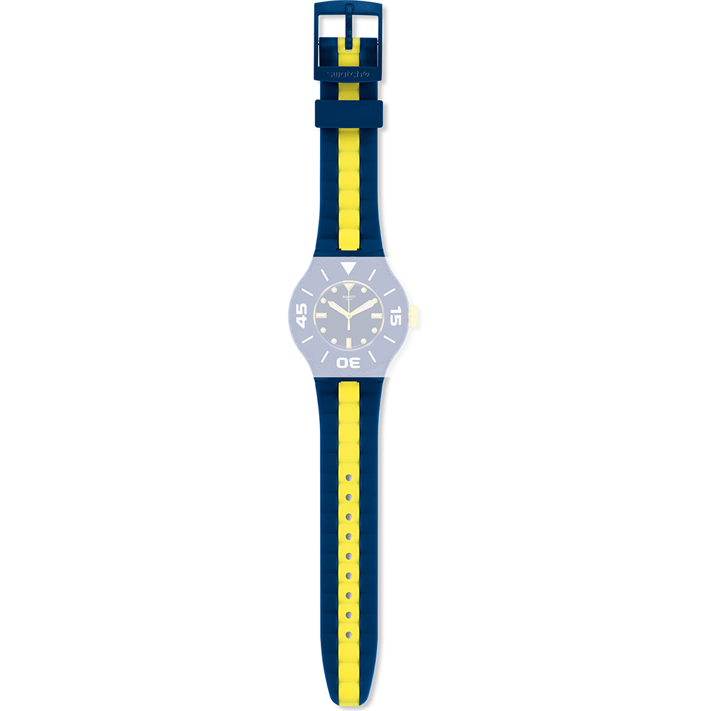 Bracelet Swatch ASUUN102 Long Waves • Revendeur officiel • Montre.be