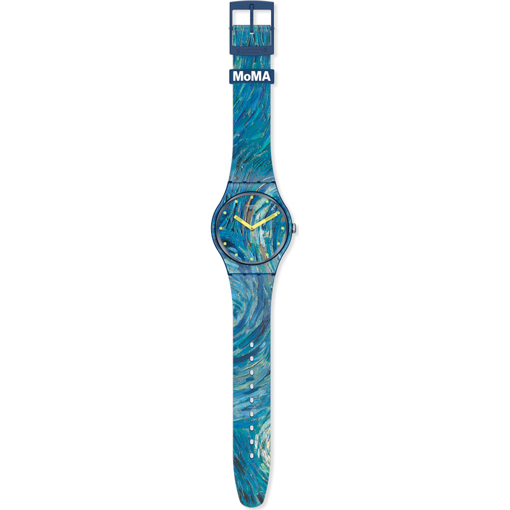 Montre Swatch Specials and Limited Editions SUOZ335 The starry night by  Vincent van Gogh • EAN: 7610522834842 • Montre.be