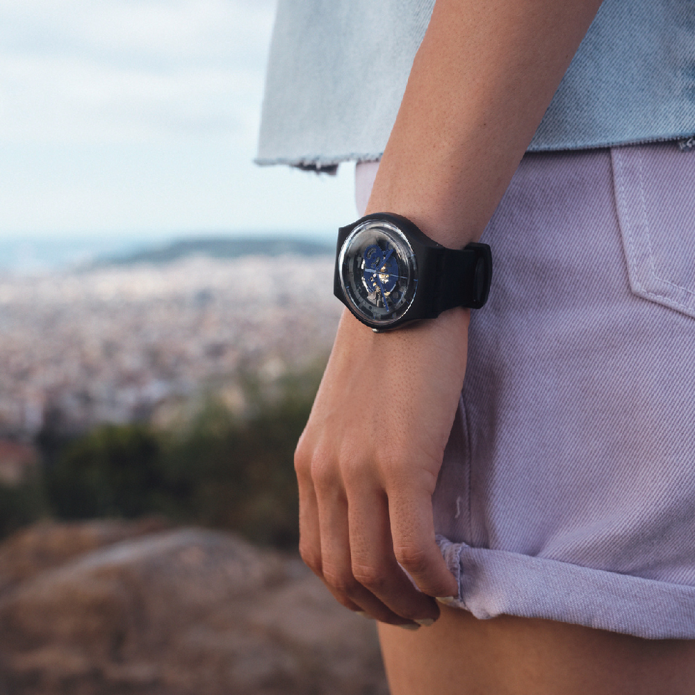Montre Swatch Les Originales SO32B109 Time to blue big • EAN: 7610522842175  • Montre.be