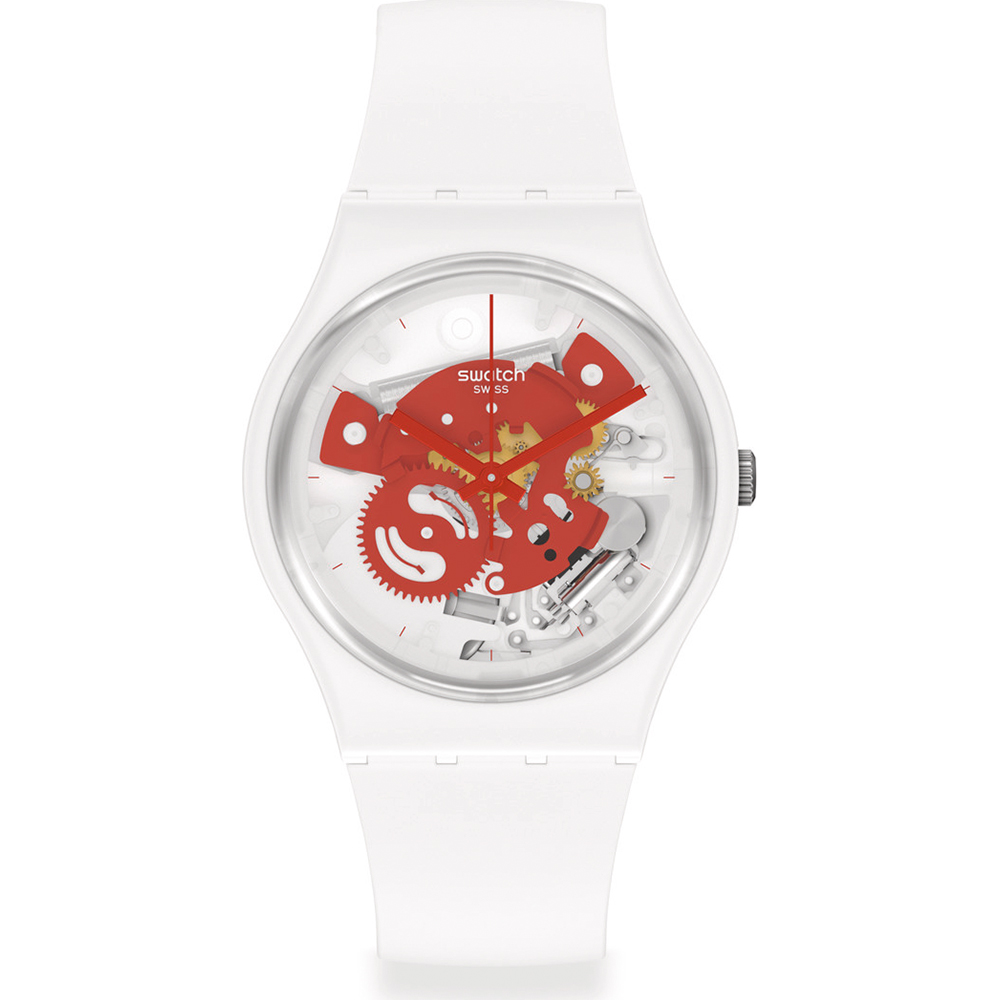 Montre Swatch Standard Gents SO31W104 Time to red small