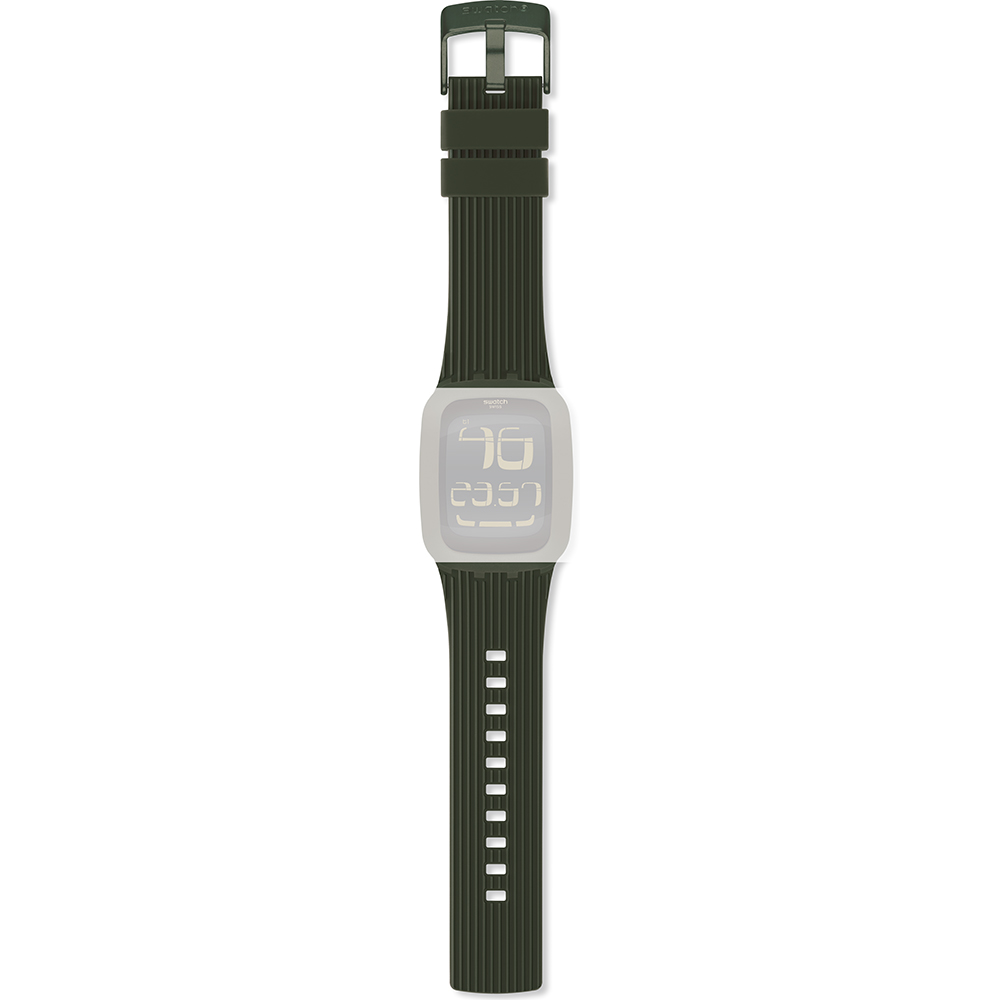 Bracelet Swatch ASURG101 Touch Olive • Revendeur officiel • Montre.be